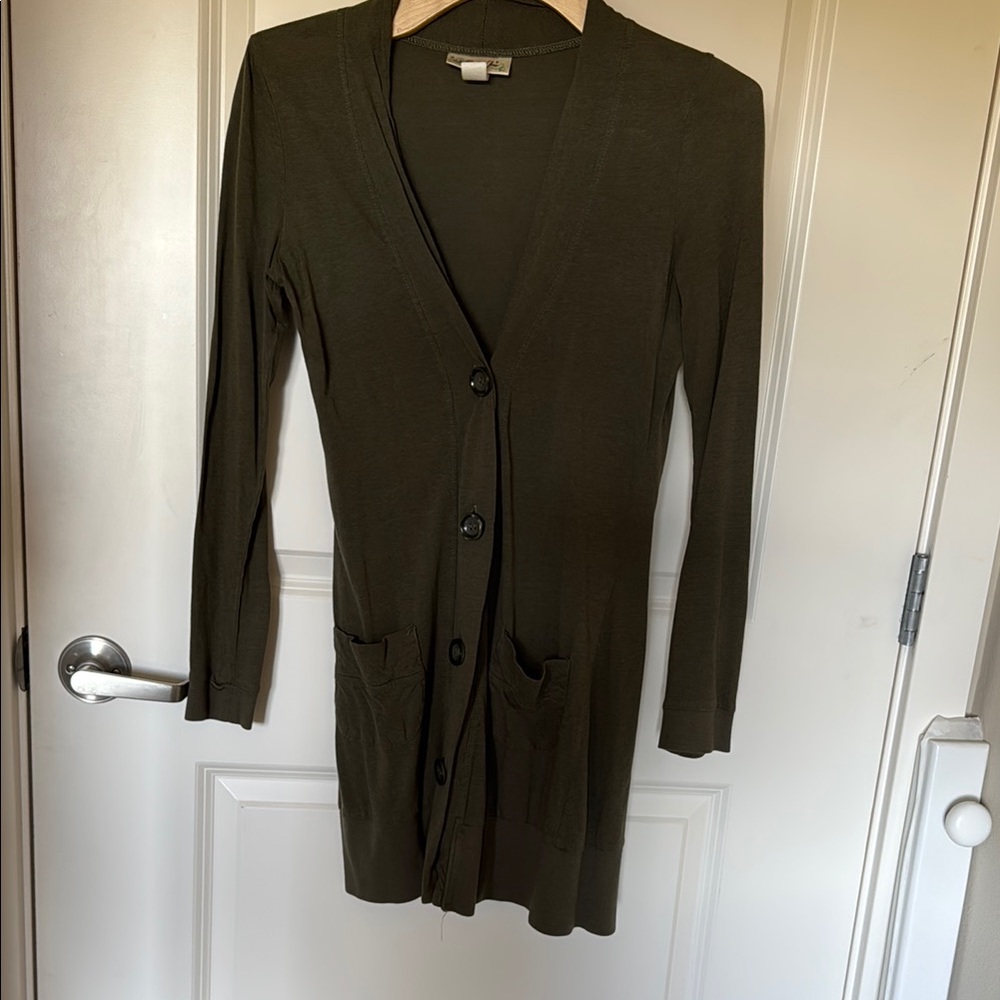 Belle Du Jour Olive Green Tunic Top